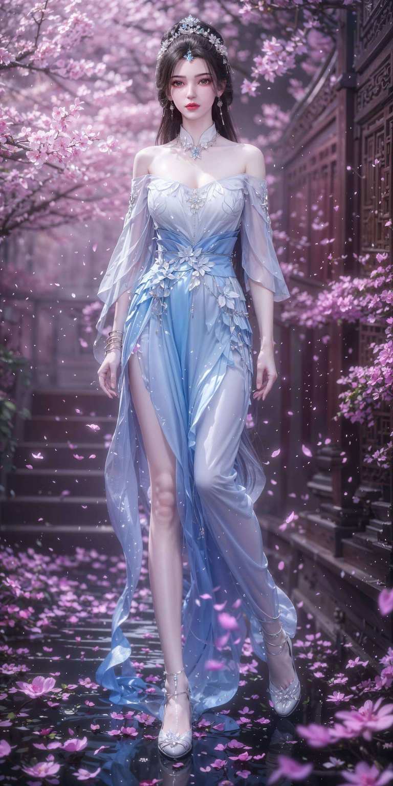 宛若壁画中的古典美女平板壁纸上的李慕婉