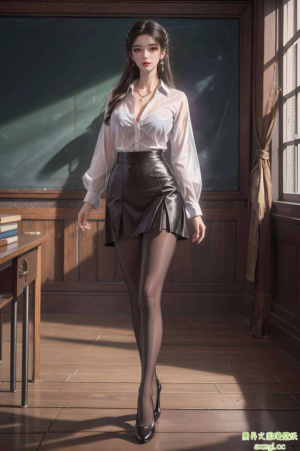 动漫迷们今天给大家带来一场视觉盛宴！李慕婉白衣壁纸