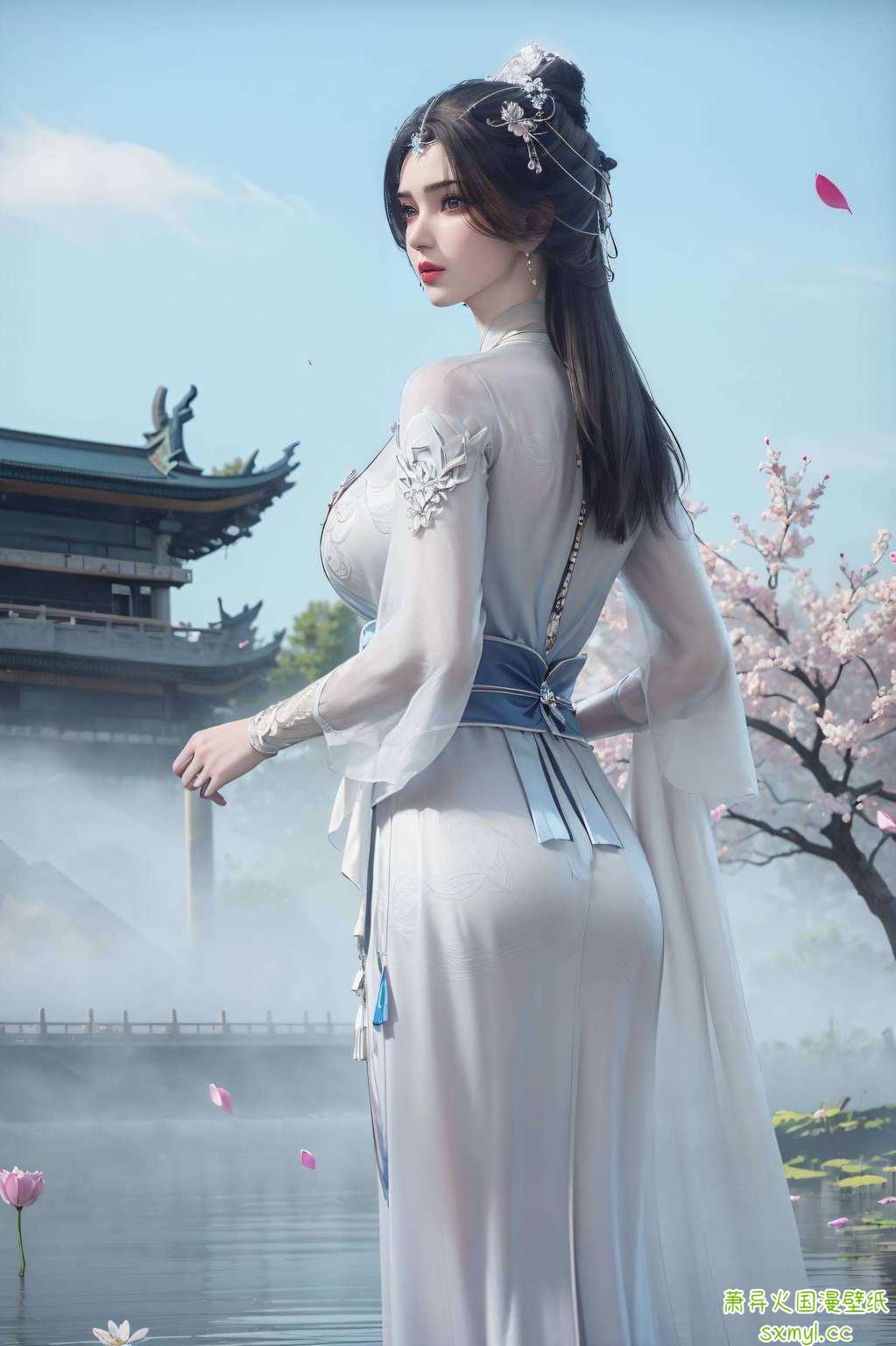 你瞧瞧这位仙逆界的王林大侠旁边的李慕婉壁纸上