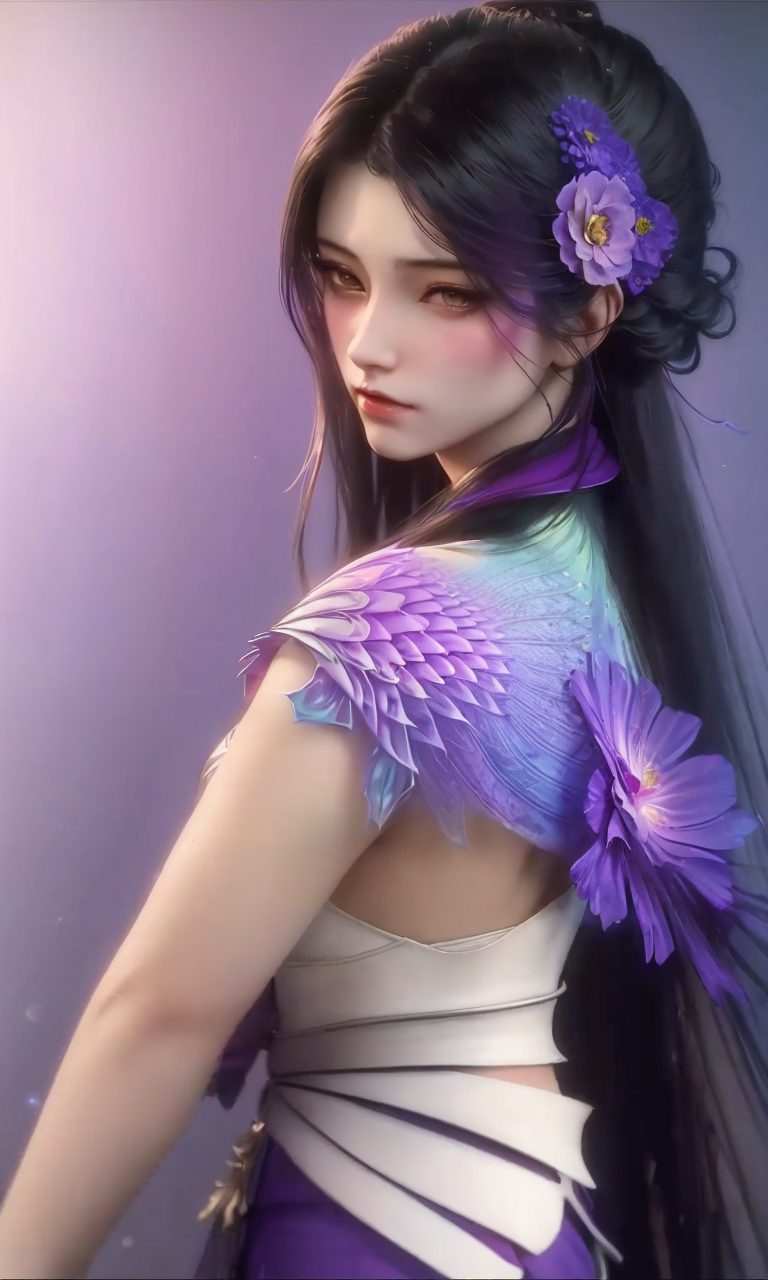 柳眉扬翠彰显玄幻之美