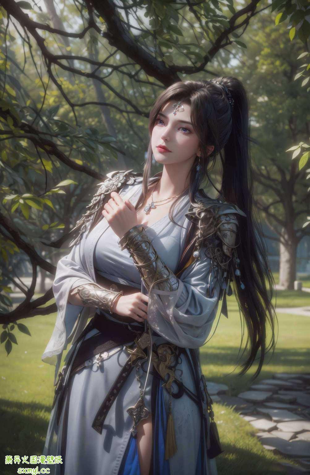 高清壁纸上的她轻声细语：“想和我一起逆天改命吗？”别看她平日里温柔如水