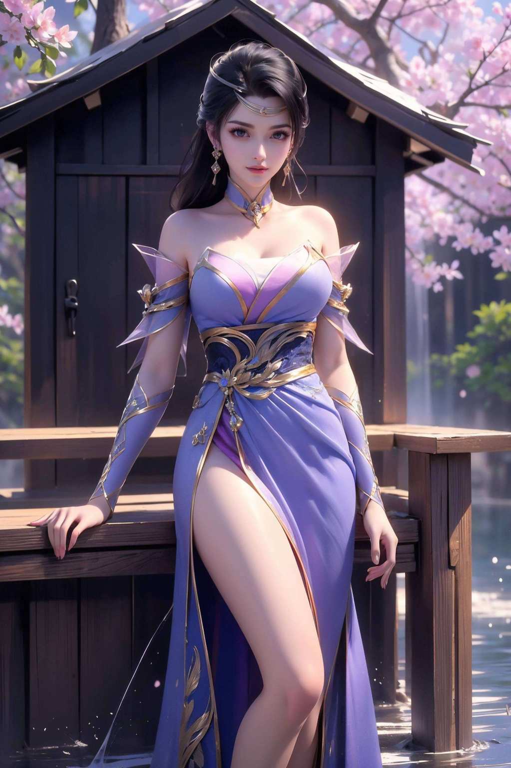 动漫女神一览无遗