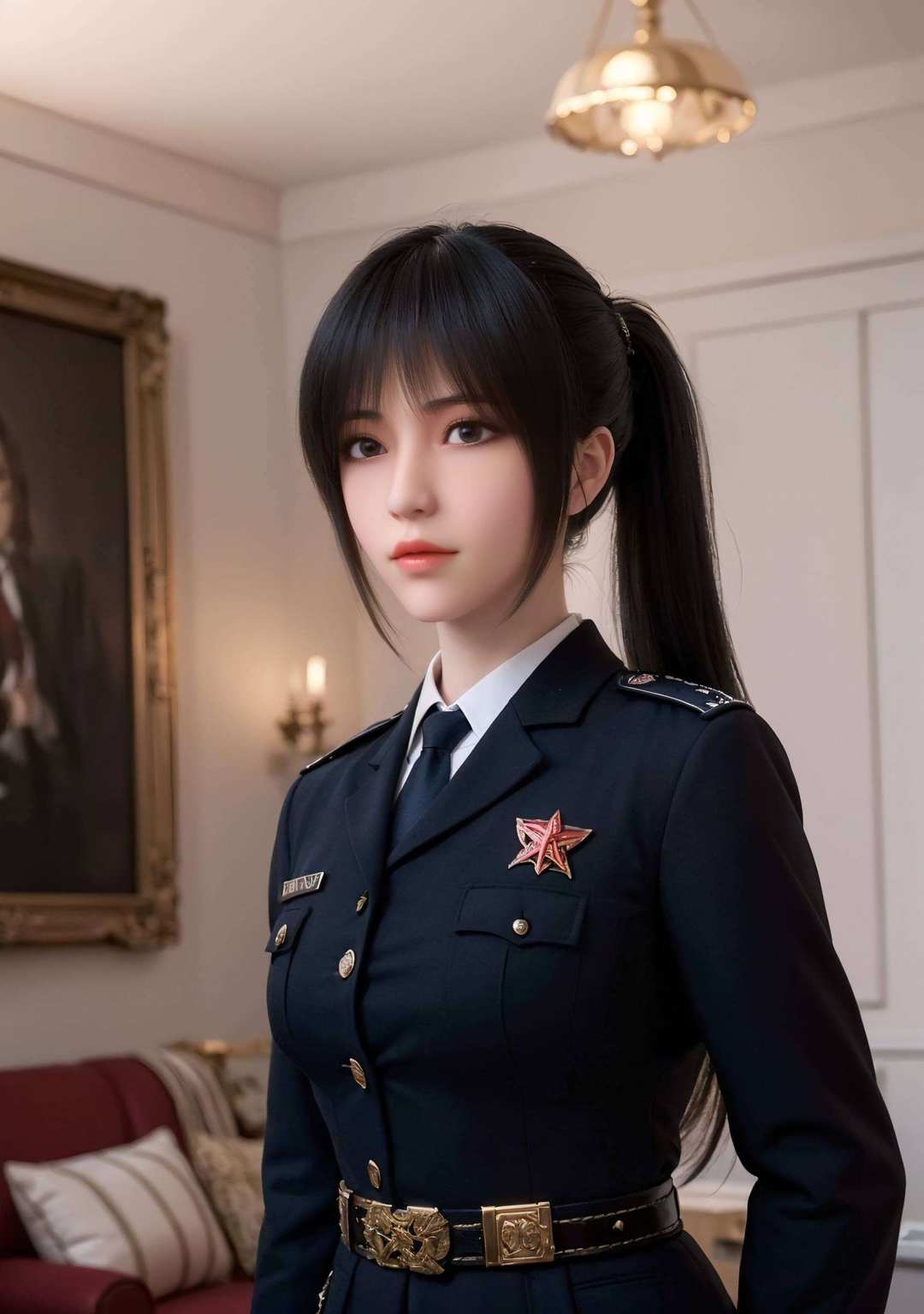 细节精致来看看这款绝美的AIGC素材古风漫画壁纸！小小雄兵连的琪琳