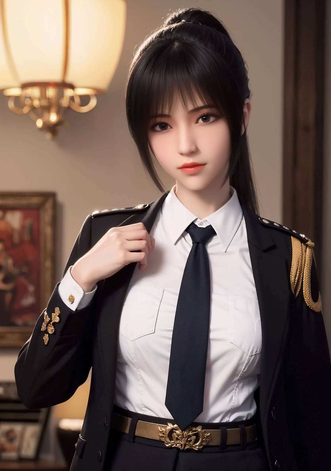 嘿今天给大家介绍一组新晋网红——雄兵连的琪琳女神！这位国漫界的新星