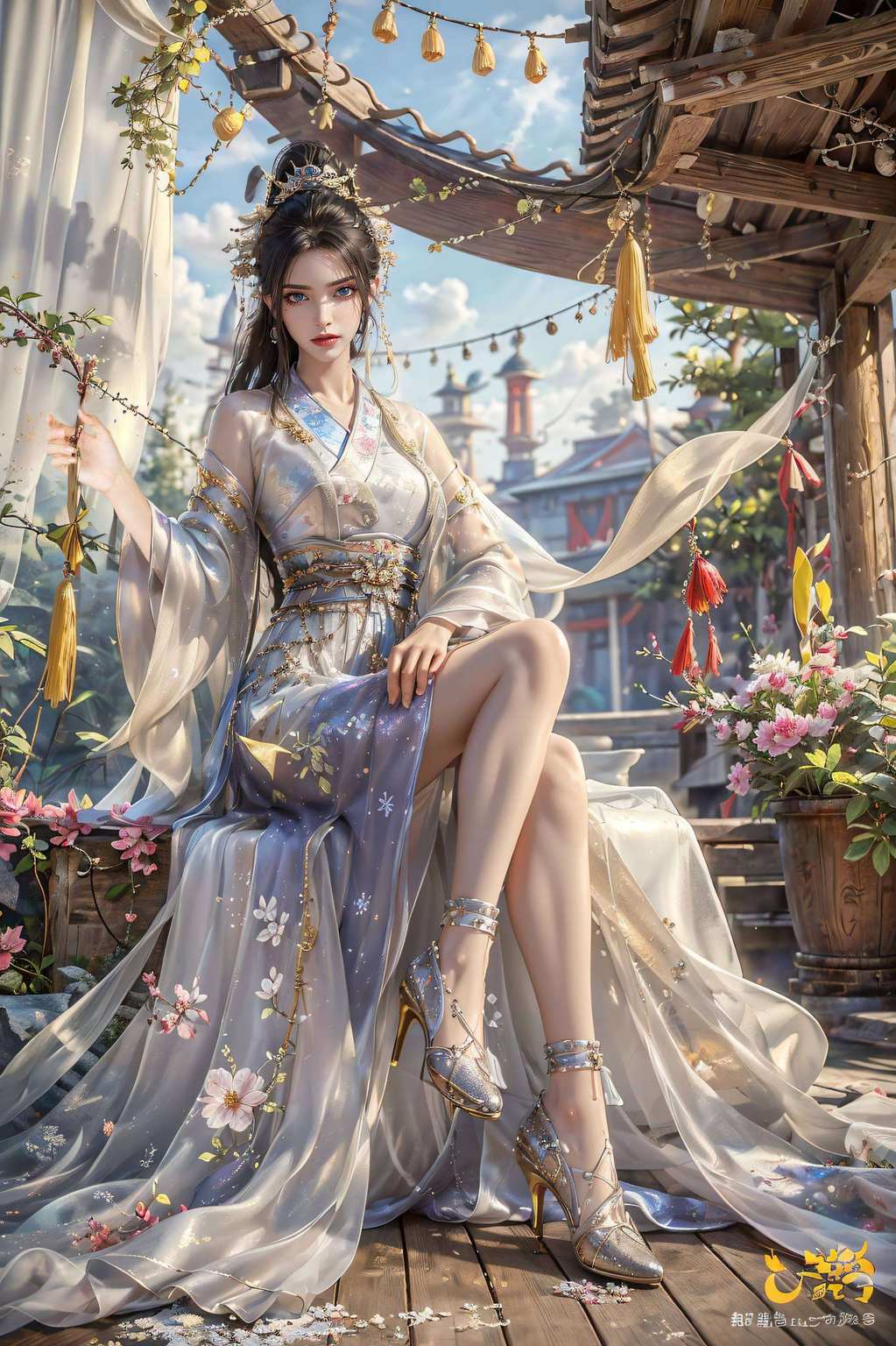 今天我给你们带来了一位国漫界的女神——永生的方清雪！这可不是一般的壁纸哦嘿