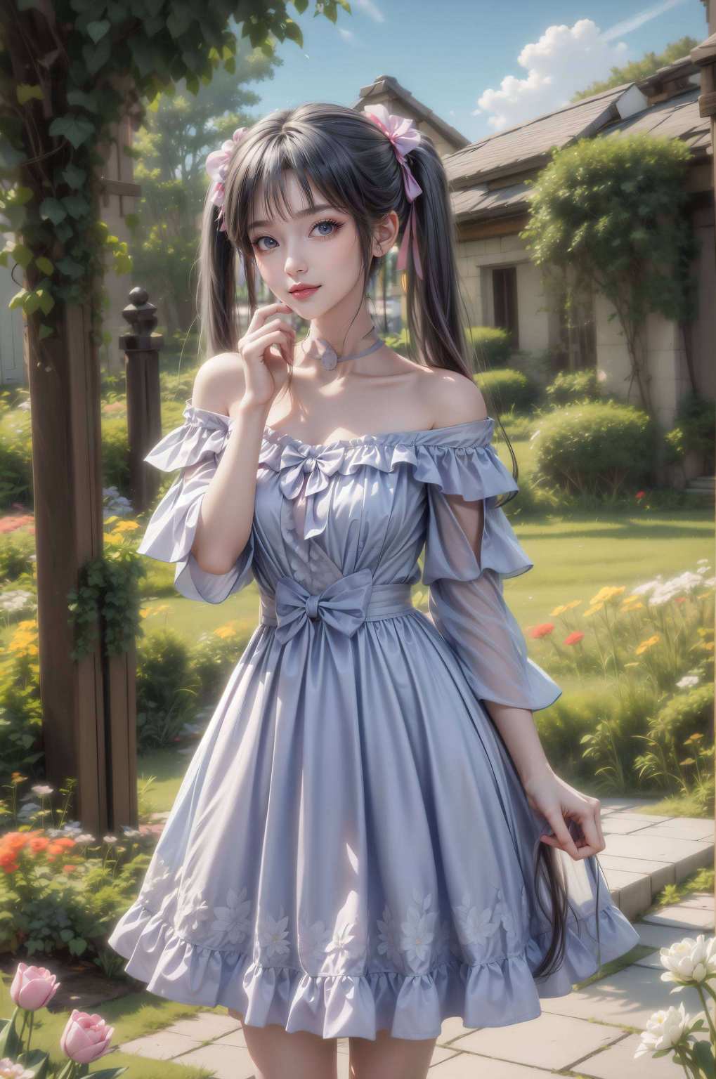 动漫美女的风采她的倩影在诛仙世界中如梦似幻