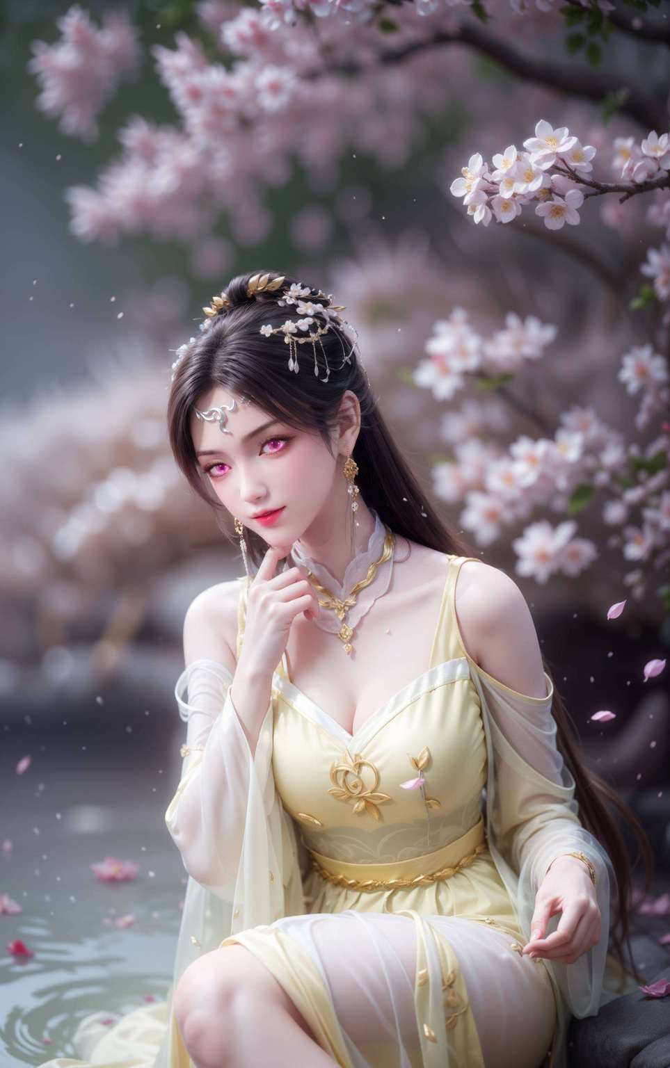 诛仙世界里的她这高清壁纸简直是为安卓桌面量身定做的！看着她那勾人心魂的眼神
