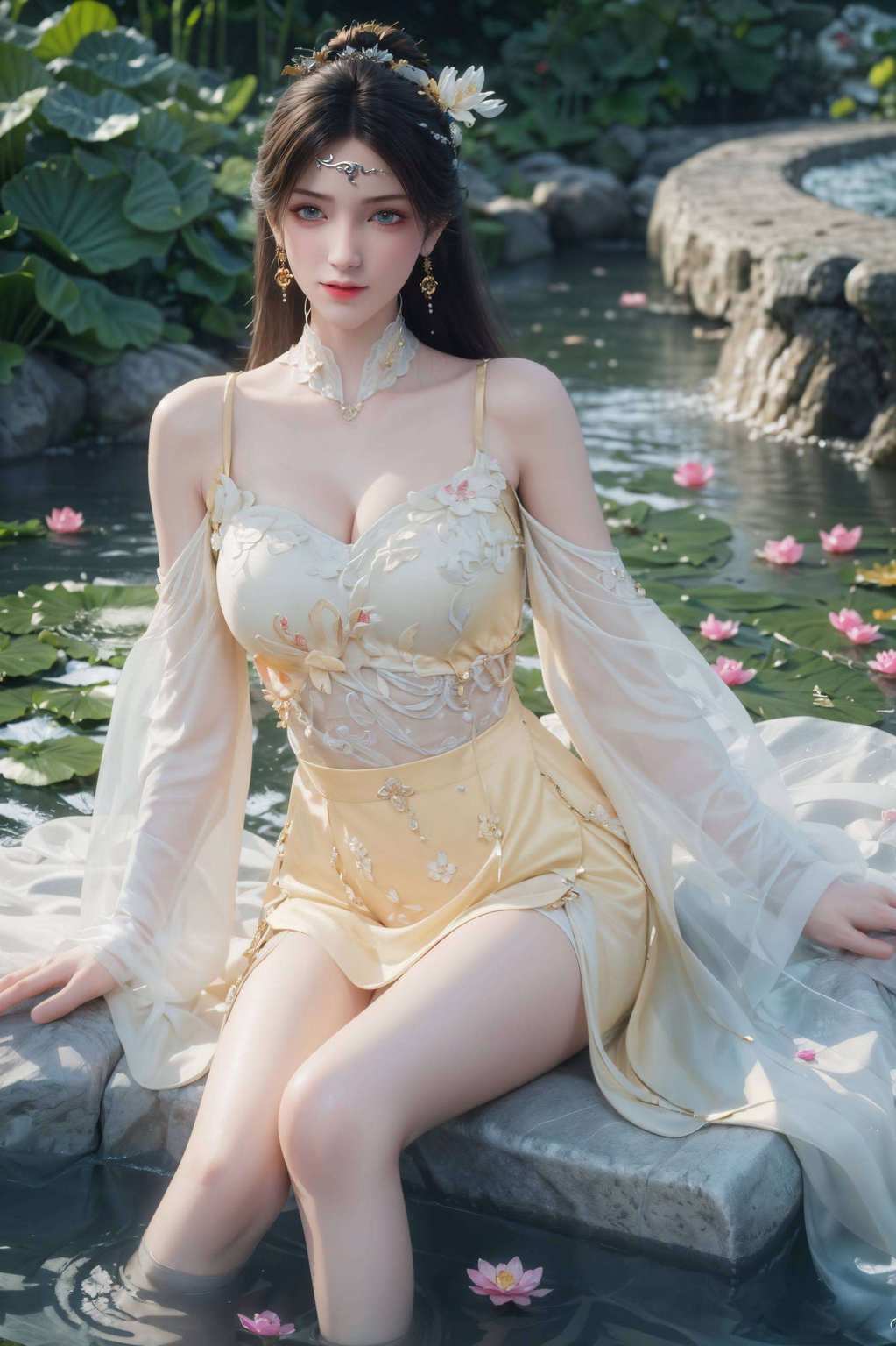 金瓶儿翩翩起舞国漫女神的灵动身影