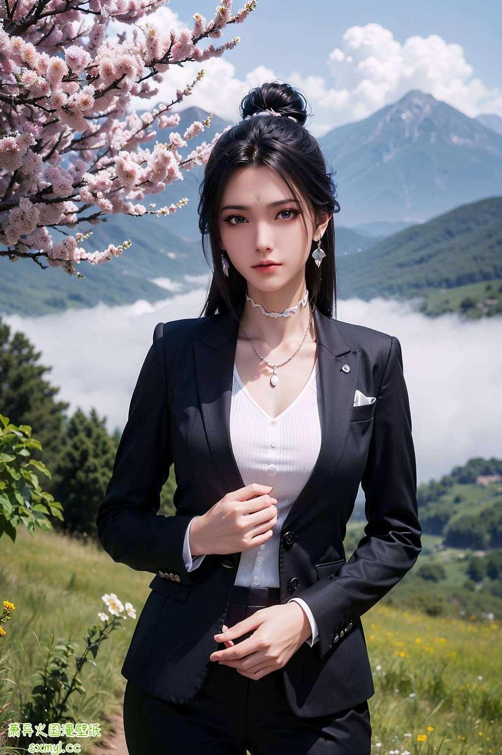 电脑之前国漫美女之魅