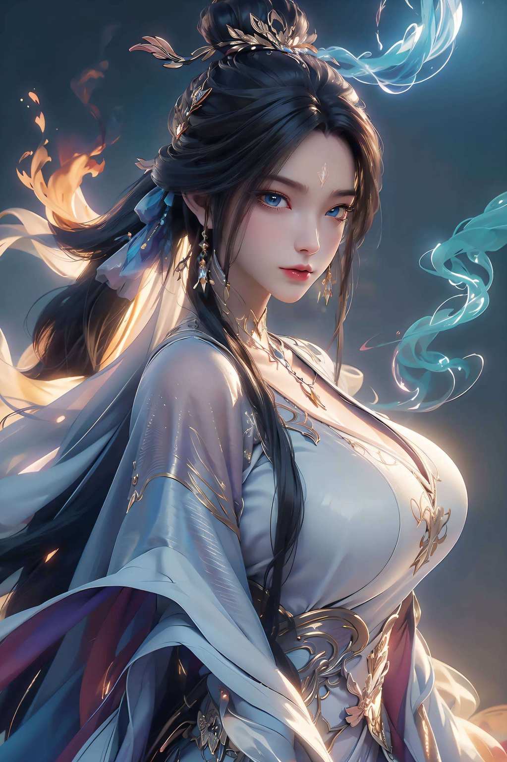 壁纸里的她眼神犀利美得让人心跳加速