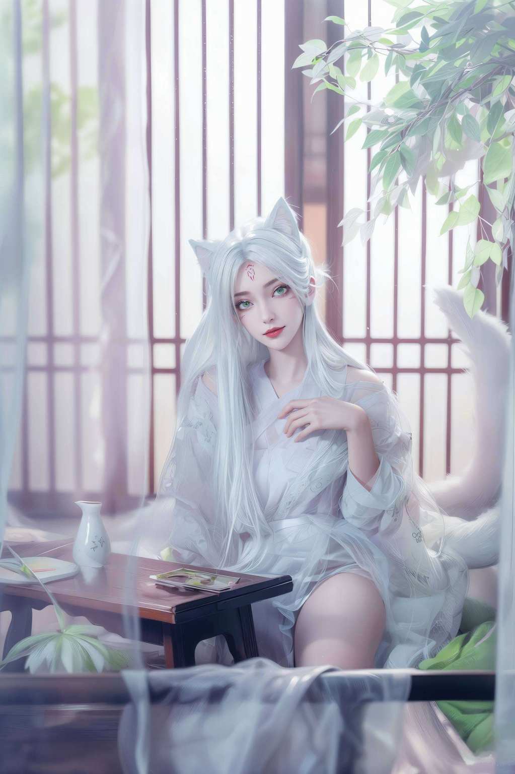 准备好让你的手机瞬间变身国漫女神的秘密花园了吗？快来收藏这一系列国漫美女壁纸小白4K超清手机壁纸来啦！这款壁纸不仅融合了诛仙的玄幻色彩