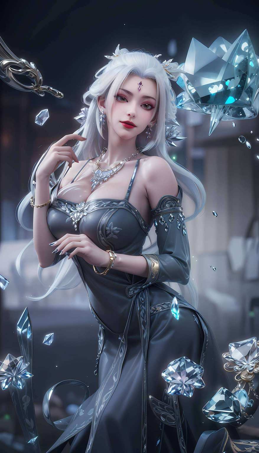 小白壁纸中的清丽脱俗动漫美女们各具风情